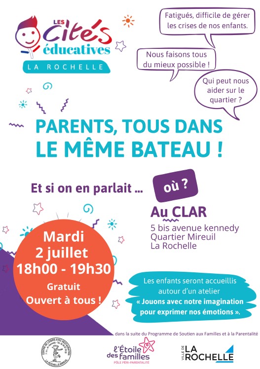 affiche soirée 2 juillet au CLAR